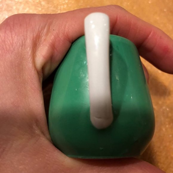 H. Beard S. A. Montreux Silver Company Rare Miniature Jug Creamer Green White - Picture 3 of 12